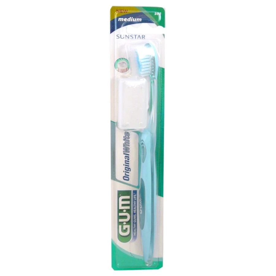GUM ORIGINAL WHITE MEDIUM TOOTHBRUSHES