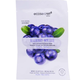 ECOSECRET BLUEBERRY KATOENEN MASKER 20 ML
