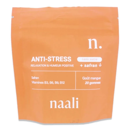 NAALI ANTI-STRESS + SAFFRON 20 MANGO-FLAVORED GUMMIES