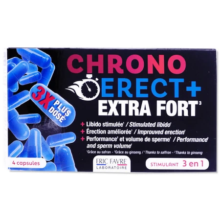 ERIC FAVRE CHRONO ERECT+ EXTRA STERK 4 CAPSULES