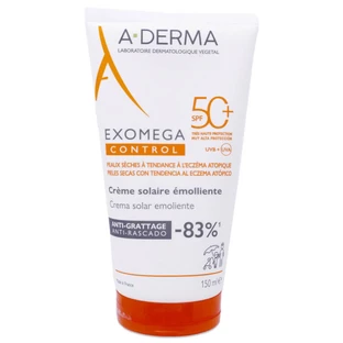 ADERMA EXOMEGA CONTROL, CREMA SOLAR EMOLIENTE SPF 50+ 150 ML
