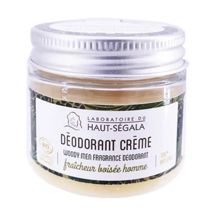 DESODORANTE EN CREMA ECOLÓGICO PARA HOMBRE DE HAUT-SEGALA, FRESCOR AMADERADO, 50 G
