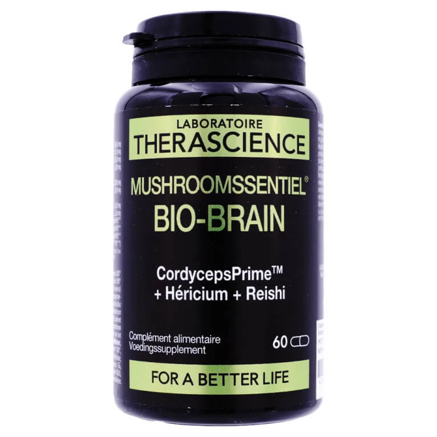 THERASCIENCE MUSHROOMSSENTIEL ORGANIC BRAIN 60 CAPSULES