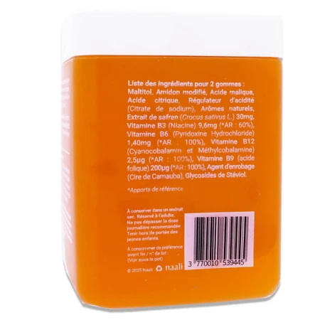 NAALI ANTI-STRESS + SAFFRAN 60 GUMMIBÄLLCHEN
