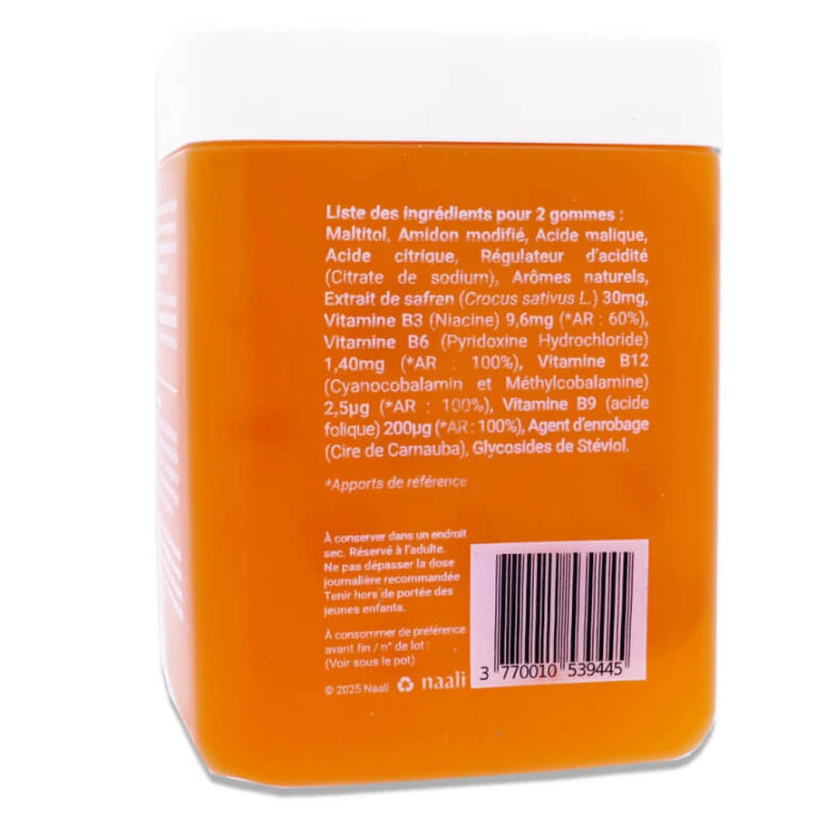 NAALI ANTI-STRESS + SAFFRAN 60 GUMMIBÄLLCHEN
