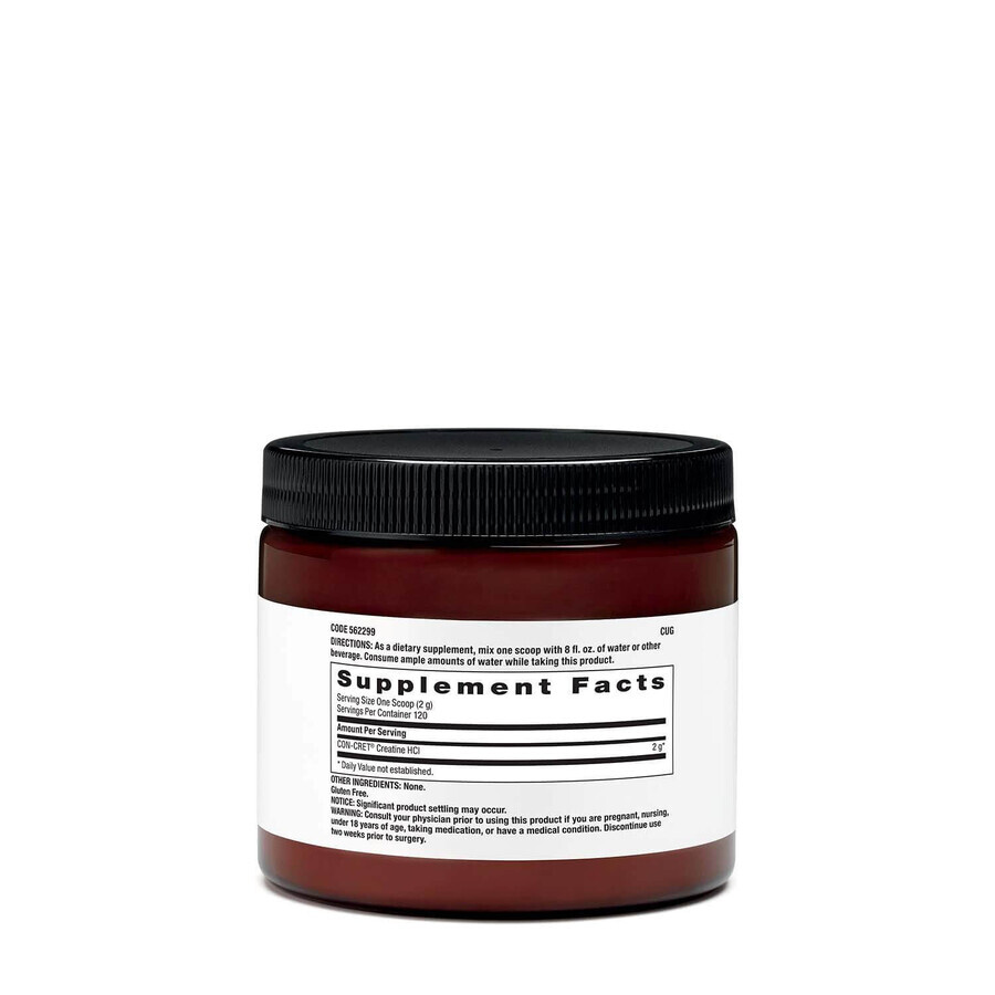 Gnc Beyond Raw Chemistry Labs Creatine Hcl, Creatine Hcl, Zonder smaak, 240 G