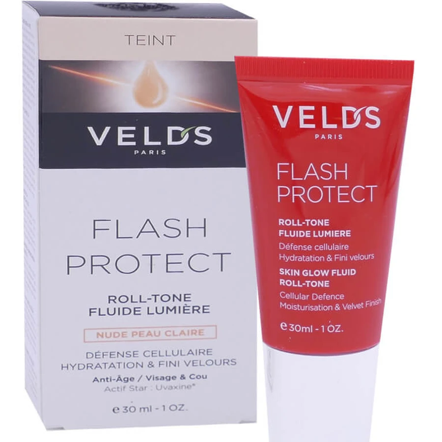 VELDS FLASH PROTECT ROLL-TONE NUDE FLÜSSIGKEIT FÜR HELLE HAUT 30 ML