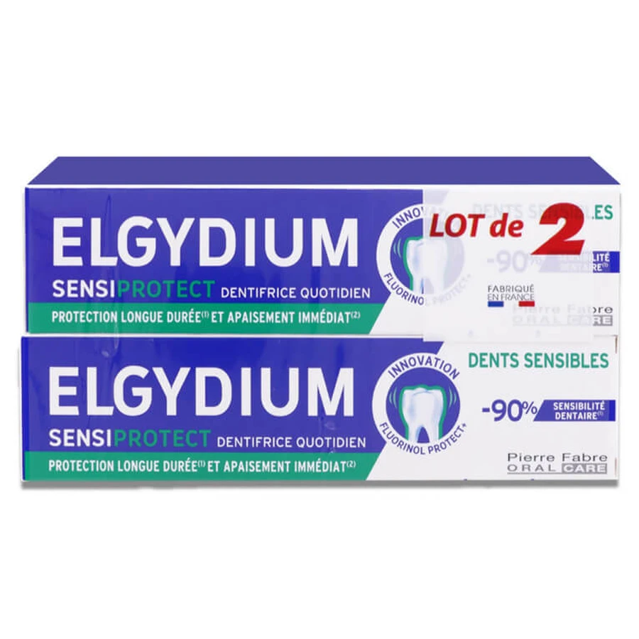 ELGYDIUM SENSIPROTECT DAGELIJKSE TANDPASTA 2X75ML