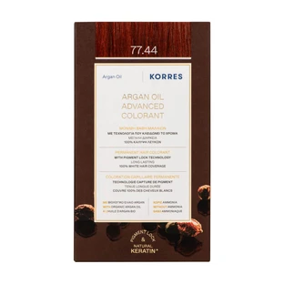 KORRES ACEITE DE ARGÁN TINTE PARA EL CABELLO 77.44 RUBIO COBRE INTENSO