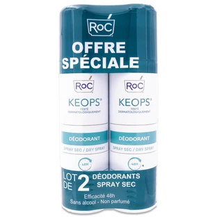 ROC KEOPS DUO DROGE DEODORANTSPRAY, VERPAKKING VAN 2 X 150 ML