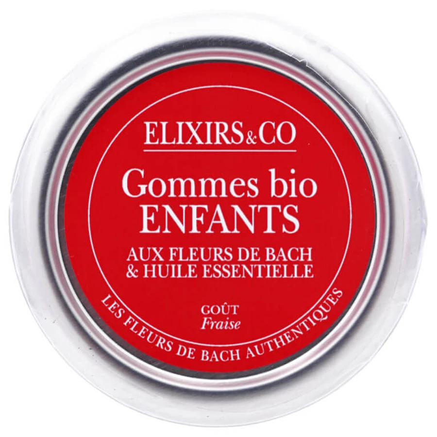 ELIXIRS & CO: CHICLE ECOLÓGICO PARA NIÑOS, SABOR A FRESA, 45 G