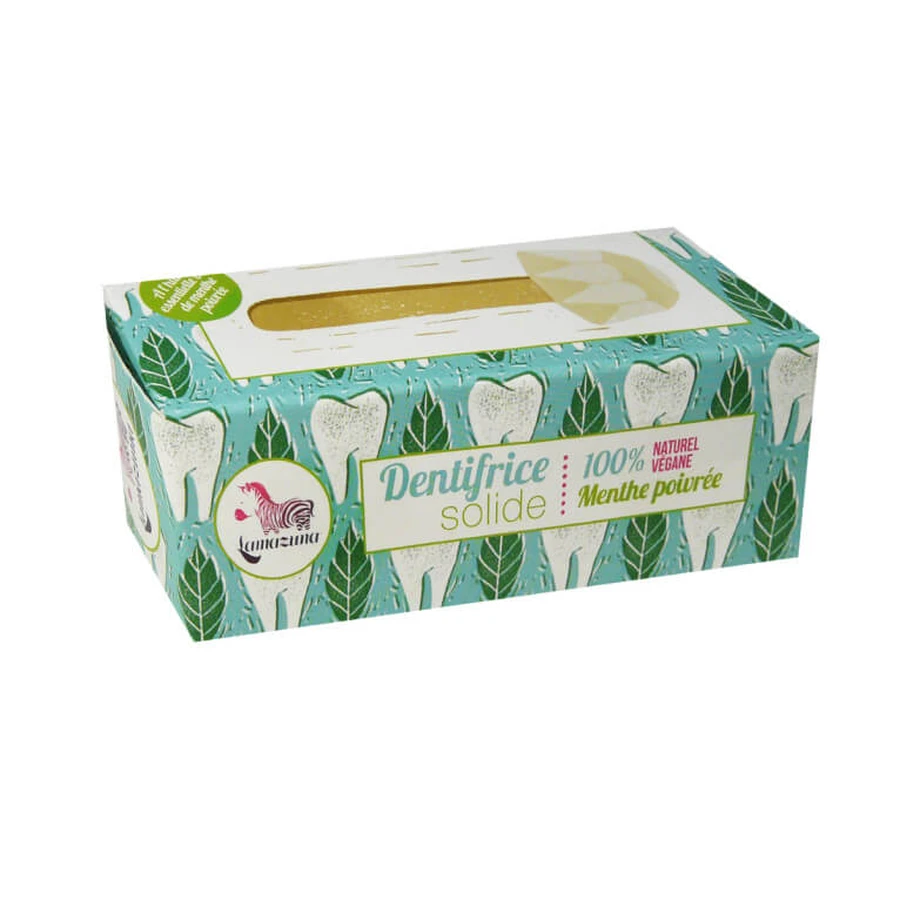 PASTILLA DE DENTÍFRICO 100 % VEGANO, MENTA PIMIENTA, 17 g
