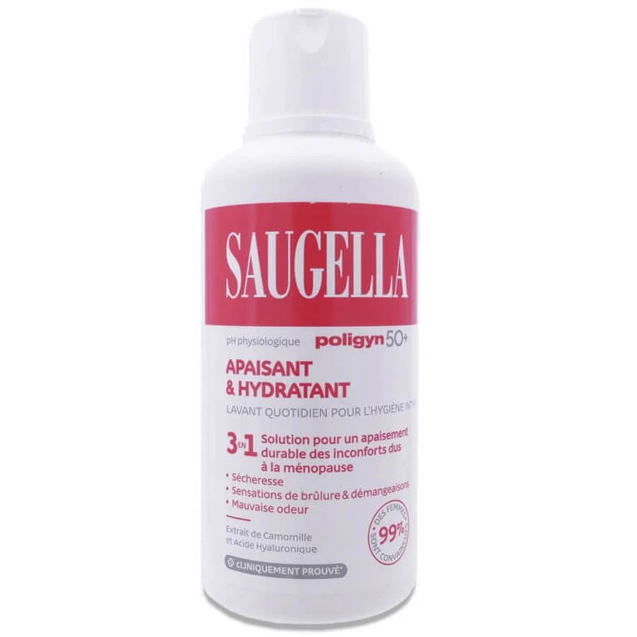 SAUGELLA, JABÓN ÍNTIMO CALMANTE E HIDRATANTE, 500 ML