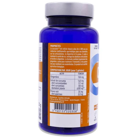 GRANIONS ORGANIC TURMERIC 6300 MG 60 CAPSULES