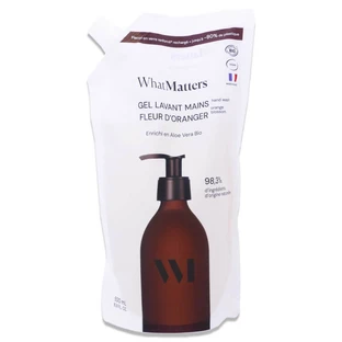 WHATMATTERS ECO RECHARGE GEL LAVANT MAINS FLEUR D'ORANGER 500ML