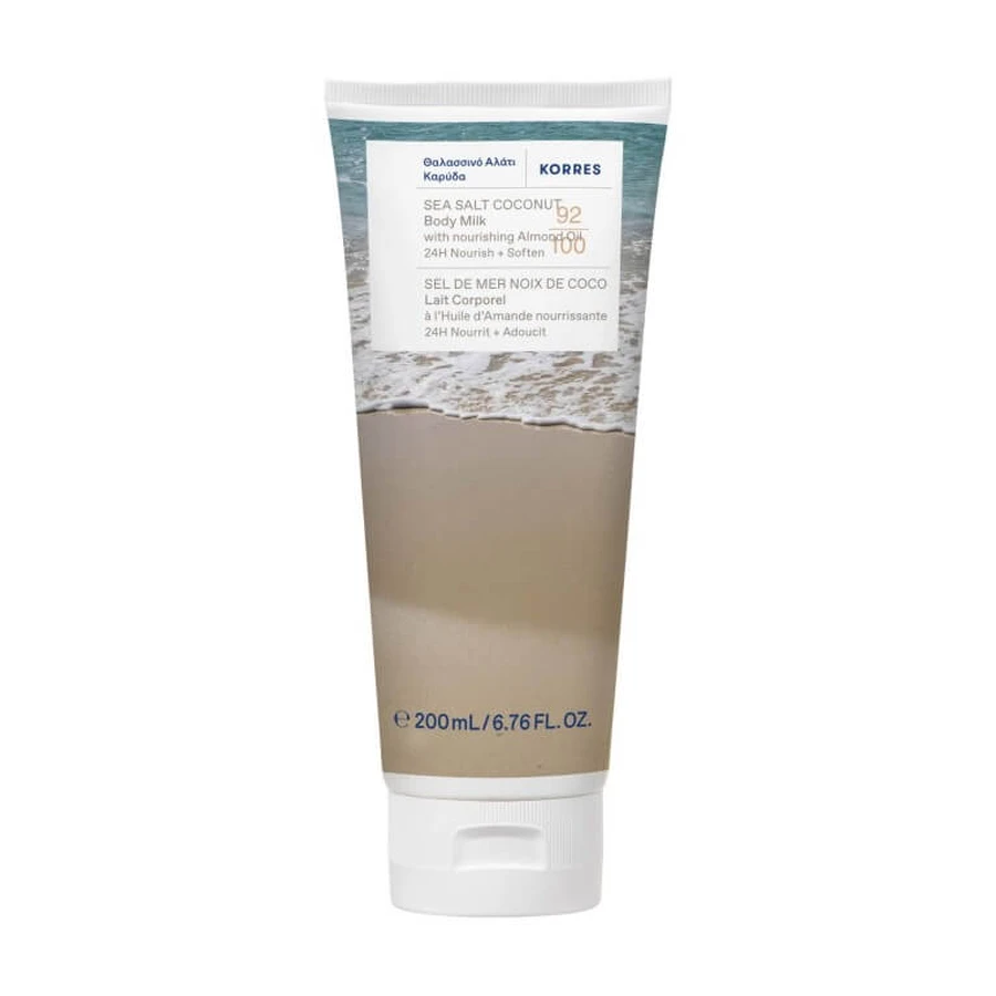 Loción corporal nutritiva de coco KORRES, 200 ml