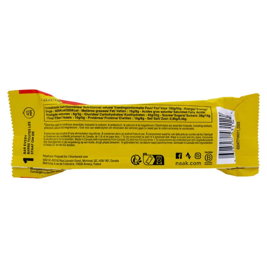 NAAK ULTRA ENERGY BARRE BAIES & NOIX 50G