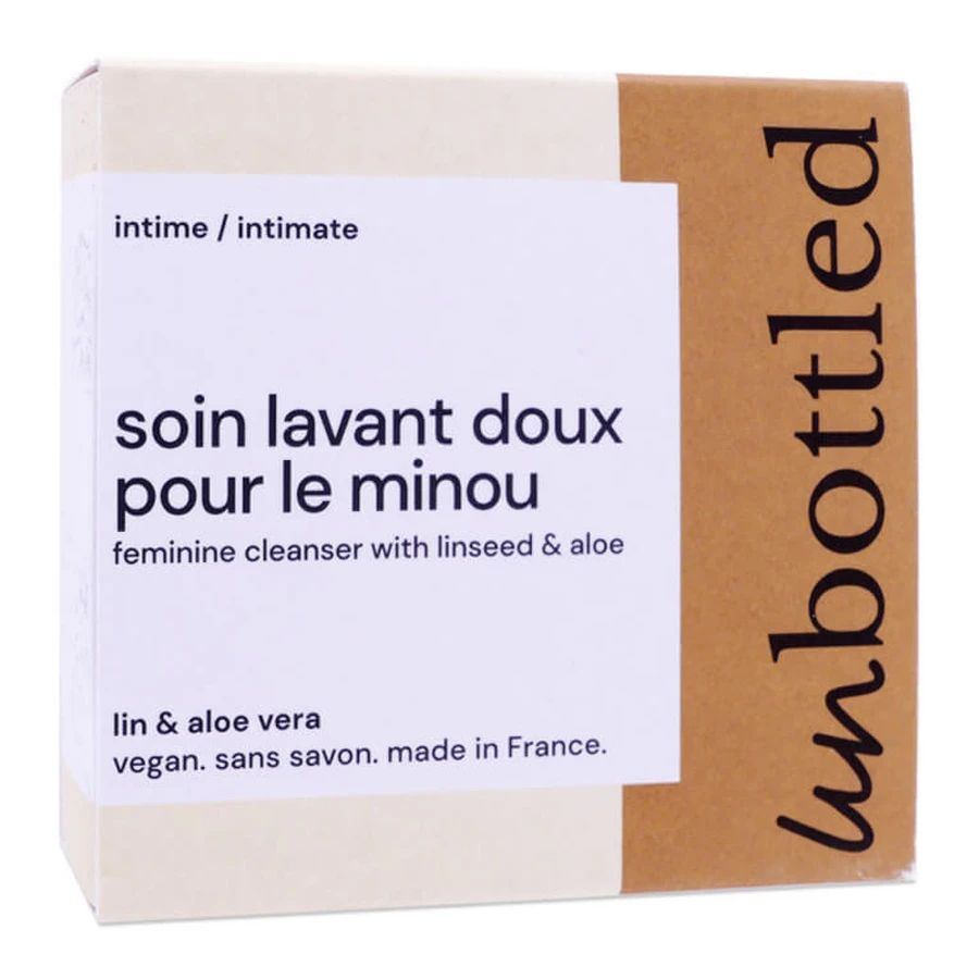 UNBOTTLED SOIN LAVANT DOUX POUR LE MINOU VEGAN SANS SAVON 90G