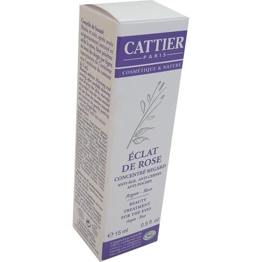 CATTIER ORGANIC ECLAT DE ROSE EYE CONCENTRATE 15ML