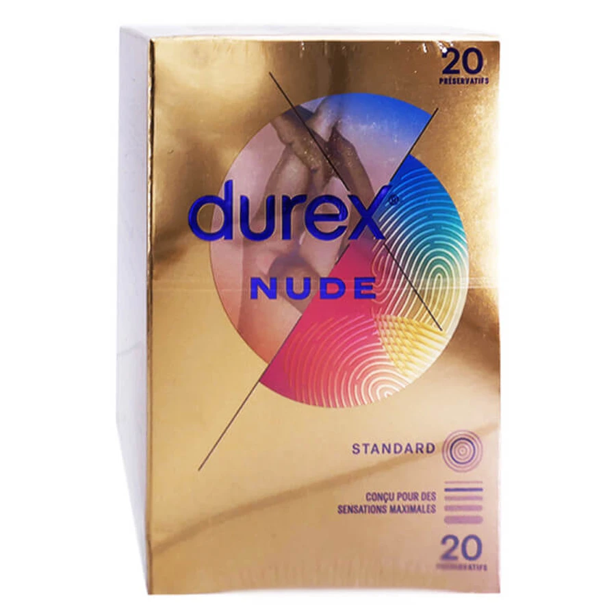 DUREX NUDE STANDARD 20 CONDOOMEN