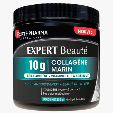 FORTE PHARMA BEAUTY EXPERT KOLLAGEN 10 G PFIRSICH UND SCHWARZE JOHANNISBEERE 230 G