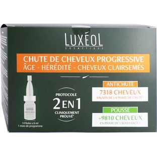 LUXEOL PROGRESSIVE CAÍDA DEL CABELLO 2 EN 1 14 X 6 ML