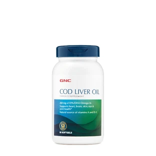 Gnc Lebertran, dreifacher Lebertran, 90 Cps