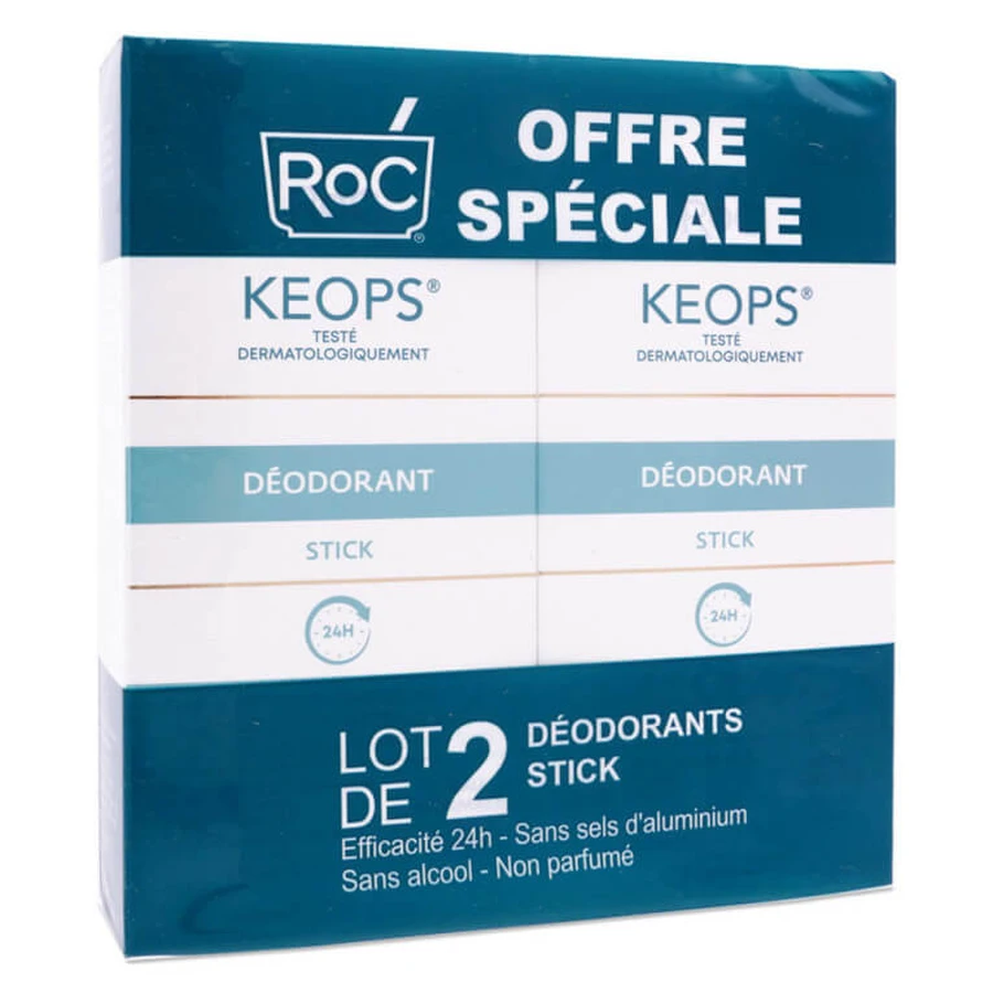 ROC KEOPS Deodorantsticks, 2-pack (elk 40 ml)