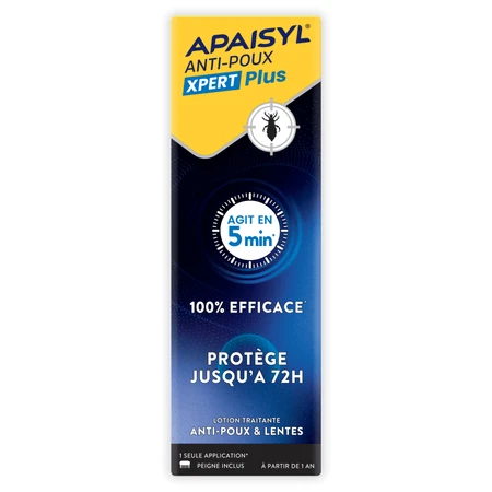 APAISYL XPERT PLUS LOTION GEGEN LÄUSE 200 ML + KAMM