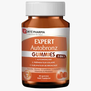 FORTE PHARMA EXPERT ZELFBROUW-GUMMI'S 60 GUMMI'S MET FRAMBOZENSMAAK