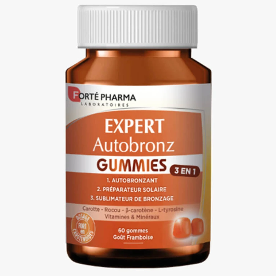 FORTE PHARMA EXPERT ZELFBROUW-GUMMI'S 60 GUMMI'S MET FRAMBOZENSMAAK