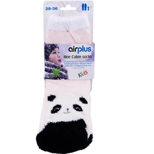 AIRPLUS ALOE CABIN FEUCHTIGKEITSSPENDENDE KINDERSOCKEN – PANDA 28–36