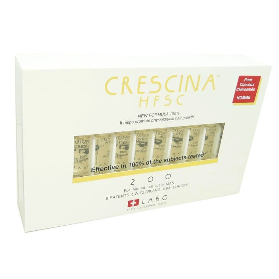 CRESCINA HFSC 200 PARA HOMBRES, 20 AMPOLLAS