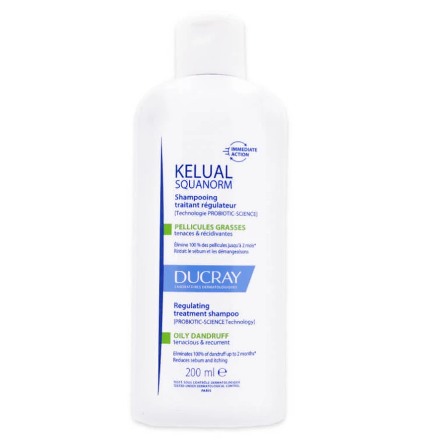 CHAMPÚ DUCRAY KELUAL SQUANORM PARA CASPA GRASA 200 ML