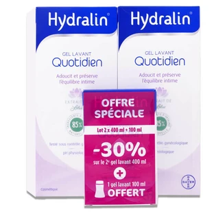 HYDRALIN DAGELIJKSE REINIGINGSGEL, VERPAKKING VAN 2 X 400 ML