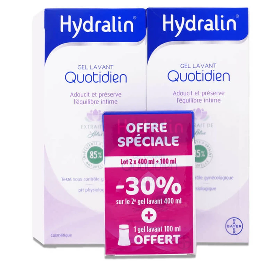 HYDRALIN DAGELIJKSE REINIGINGSGEL, VERPAKKING VAN 2 X 400 ML