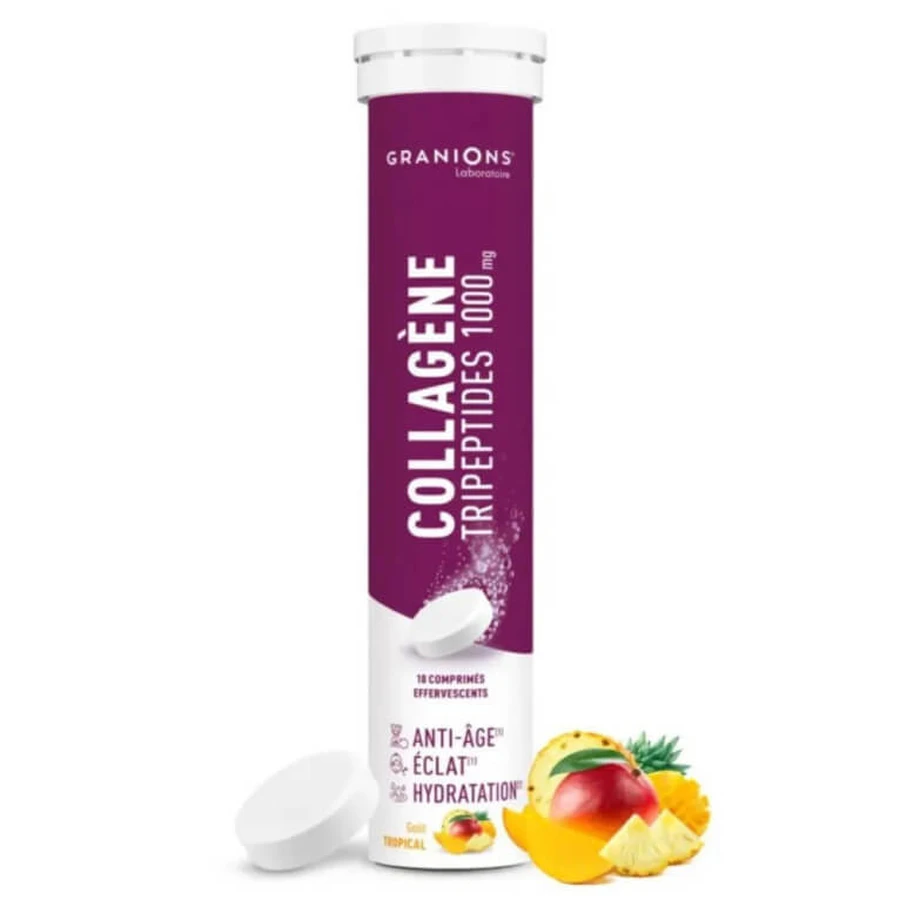 GRANIONS KOLLAGEN-TRIPEPTIDE 1000 MG MIT TROPISCHEM GESCHMACK 10 TABLETTEN