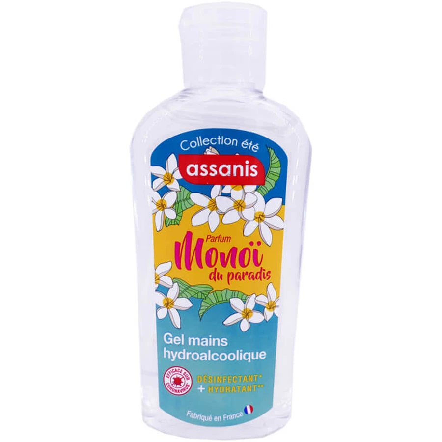 ASSANIS GEL MAINS HYDROALCOOLIQUE PARFUM MONOI 80ML