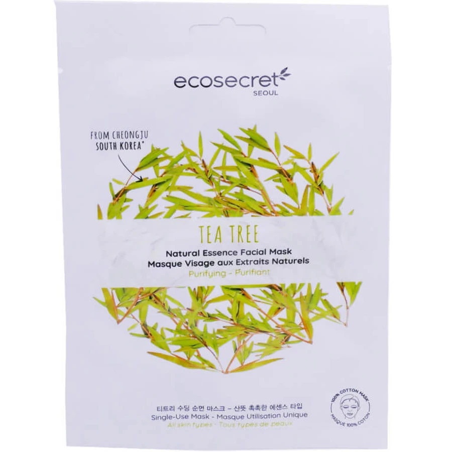 ECOSECRET TEA TREE MASCA DE BUMBAC 20 ML