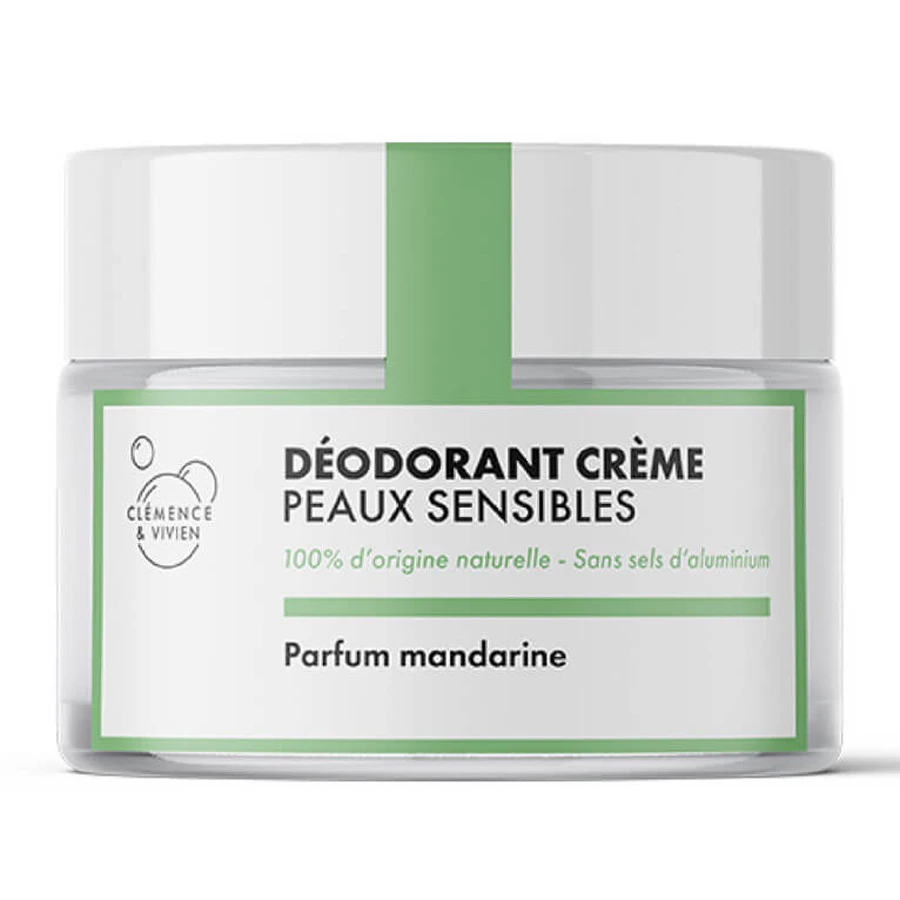 CLEMENCE & VIVIEN DEODORANTCRÈME VOOR DE GEVOELIGE HUID, MANDARIJN, 50 G