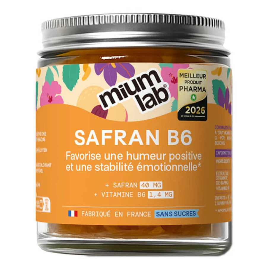 MIUM LAB SAFRAN B6 SANS SUCRES 42 GUMMIES