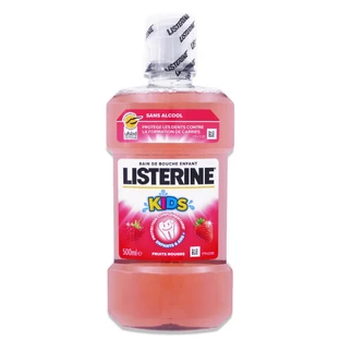 ENJUAGUE BUCAL LISTERINE KIDS SABOR A FRUTOS ROJOS, 500 ML