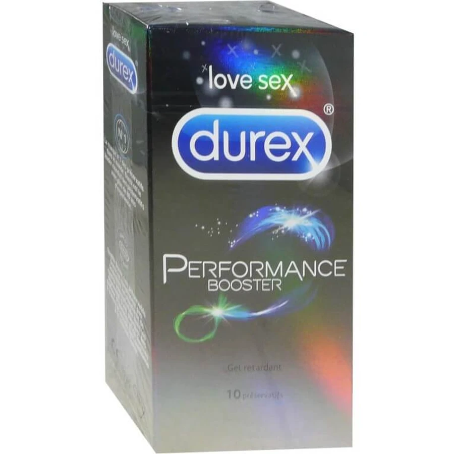 PRESERVATIVOS DUREX PERFORMANCE BOOSTER, 10 UNIDADES