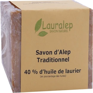 LAURALEP TRADITIONAL ALEPPO SOAP 200 G 40% LAUREL OIL