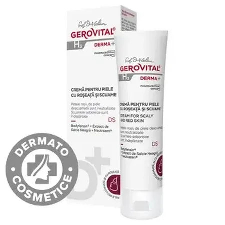 Gerovital H3 Derma+ crème voor rode en schilferige huid, 50ml, Farmec