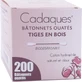 PACK OF 200 COTTON SWABS MADE OF HYDROPHILIC COTTON