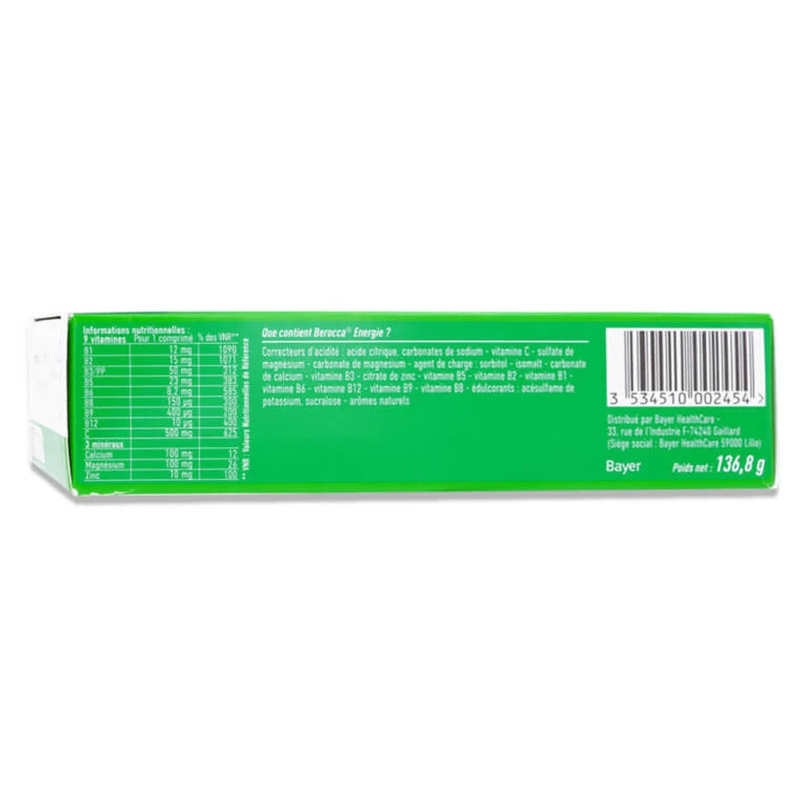 BEROCCA ENERGY PINEAPPLE-LEMON 30 EFFERVESCENT TABLETS