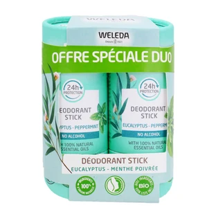 DESODORANTE EN BARRA ECOLÓGICO DE EUCALIPTO Y MENTA PIPERITA DE WELEDA, 2 X 50 G
