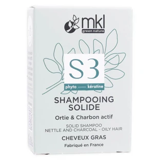 MKL S3 CHAMPÚ SÓLIDO CON ORTIGA Y CARBÓN ACTIVADO 65 g