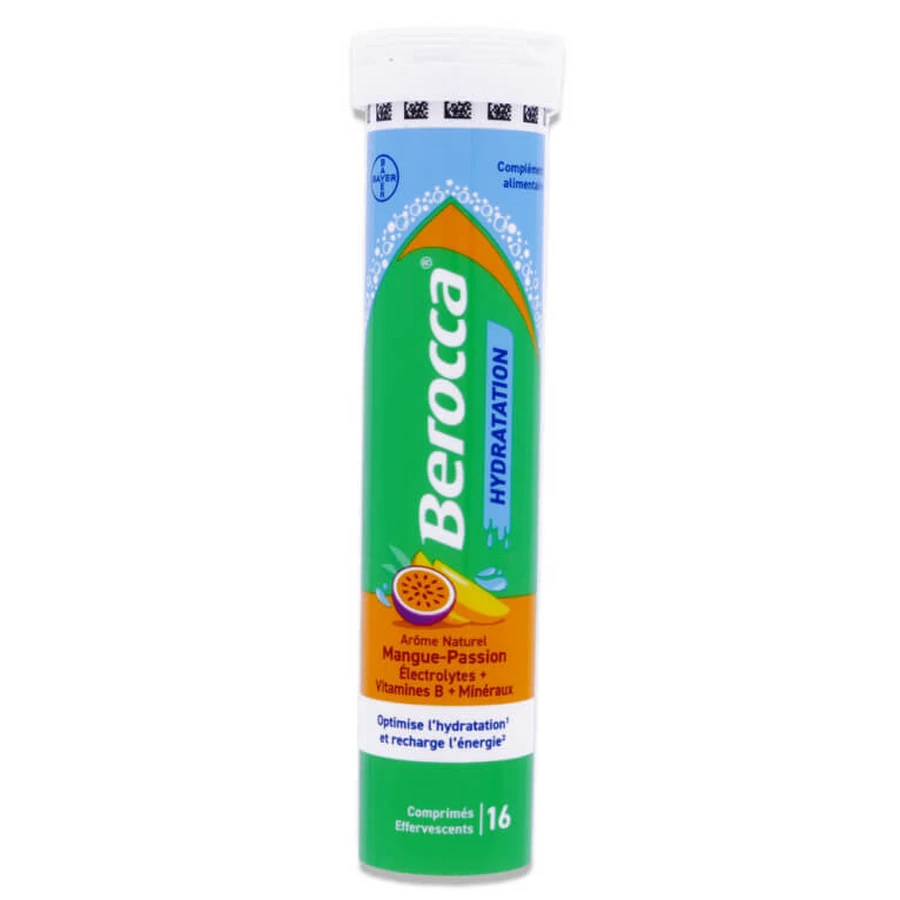 BEROCCA HIDRATACIÓN MANGO Y MARACUJÁ 16 COMPRIMIDOS EFERVESCENTES